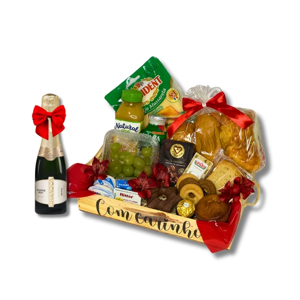 Cesta Gourmet Delcia de Caf com Chandon