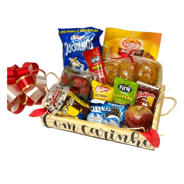 Cesta de Caf da Manh Infantil Gourmet	