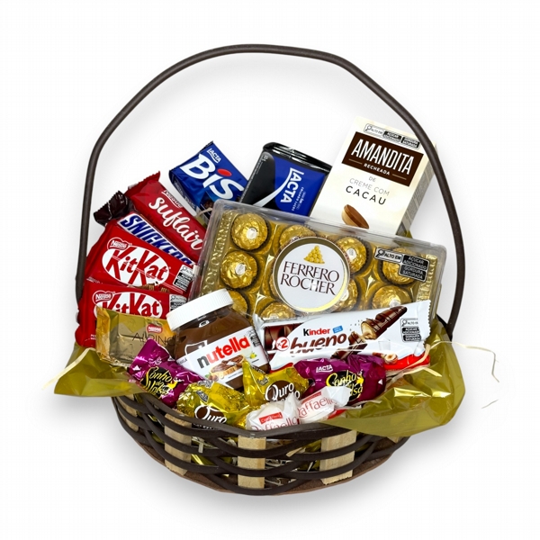 Cesta de Chocolates Gourmet	